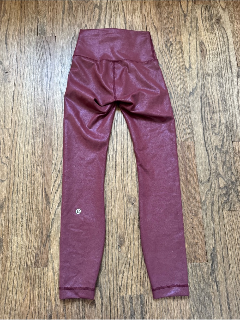lululemon athletica wunder high-rise Red Merlot Foil Metallic